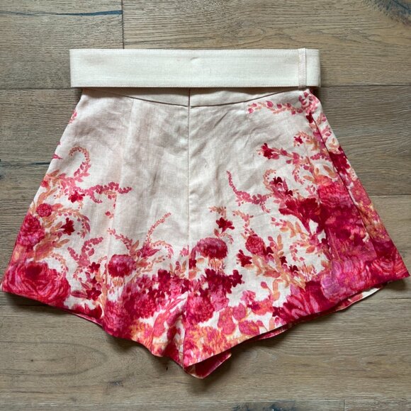 High Tide Tuck Shorts - Pink Ikat Floral - Picture 6 of 7